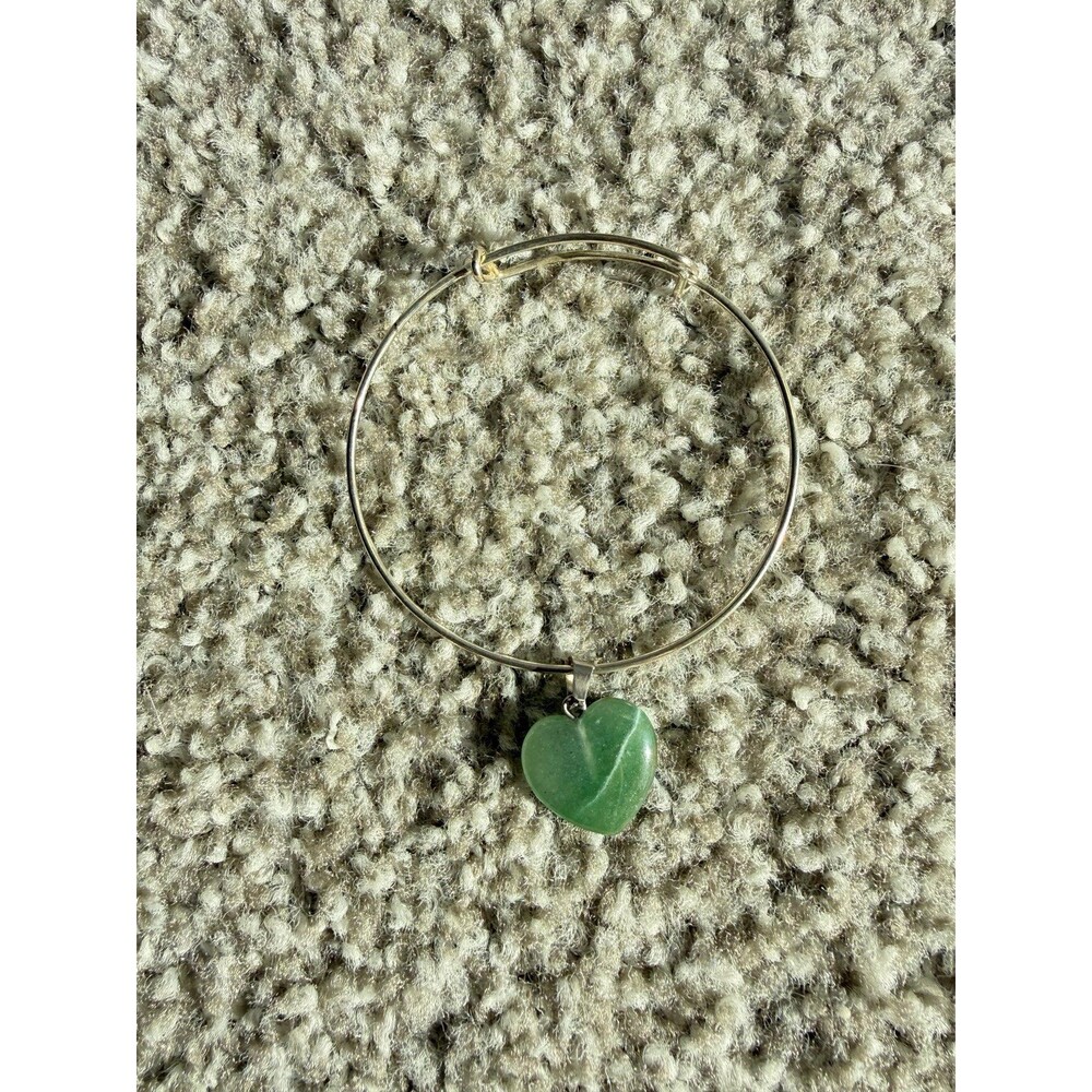 green jade heart bracelet